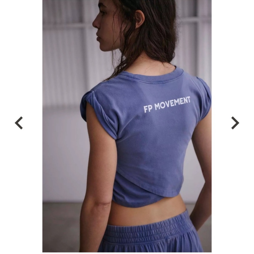 Free People Movement, Hot Shot Crossover Top,  Evergreen Logo, RARE COLORWAY!